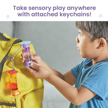 hand2mind Soothing Swirlers Sensory Tubes, Calming Toys for Kids, Ages 3+ - style: Mini Sensory Fidget Tubes