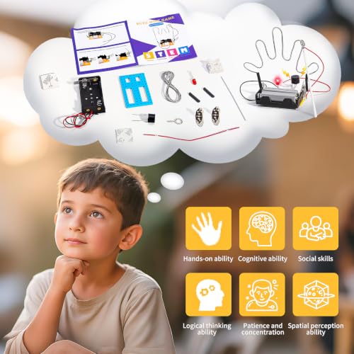 STEM Toy Science Kits, 8 Set Electric Circuit Boy Crafts for Kids Age 8-12