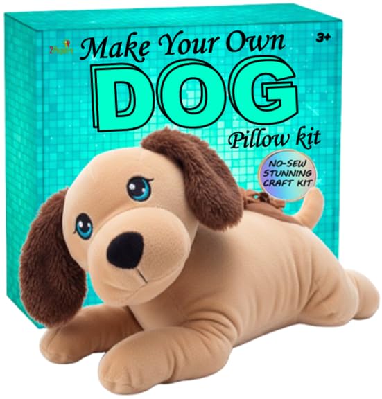 Create Your Own Best Friend: DIY No-Sew Plush Dog Craft Kit for Kids - style: DOG