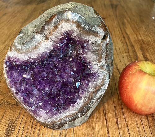 Premium Natural Amethyst Crystals Geode 7 to 8 lbs Healing Crystal Stones - size: 7 pound - 8 pound