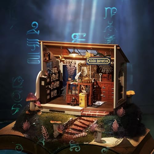 Rolife Magic Emporium DIY Miniature House Kit with LED Lights - color: Kiki's Magic Emporium