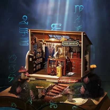 Rolife Magic Emporium DIY Miniature House Kit with LED Lights - color: Kiki's Magic Emporium