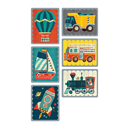 Mudpuppy - Transportation Puzzle Sticks for Kids