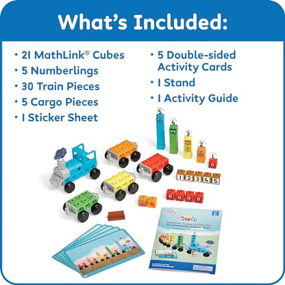 hand2mind Numberblocks Express Train MathLink Cubes Activity Set, Ages 3+