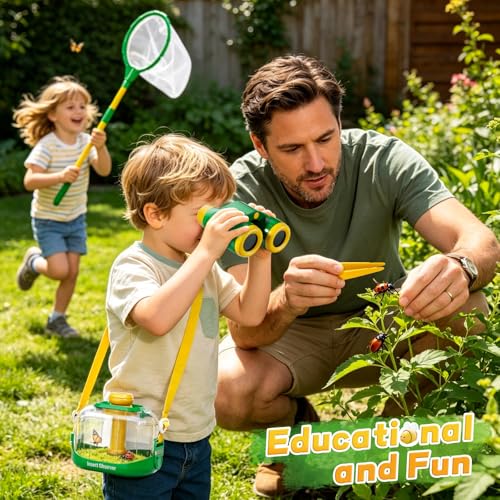 Kids Bug Catcher Kit Outdoor Explorer Set Educational Nature Toy Ages 3-12 - size: 378-3