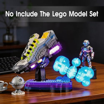 LED Light Set Compatible with Lego Editions Nike Air Max 95 43025 Set, Light Kit for Lego 43025 Building Blocks Model, Not Included The Model Set - color: Blue