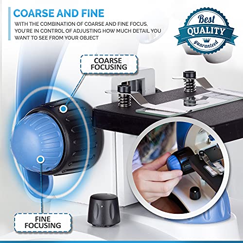 AmScope M162C-2L-WM-SP14 Deluxe Microscope Set - 1000X Dual Light, Glass