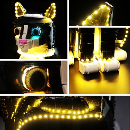 LED Lighting Compatible with Lego Tuxedo Cat 21349, Light Kit Compatible with Lego 21349, Giving Light to Model, NOT Included The Model Set(Classic Edition)