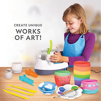 National Geographic Deluxe Pottery Wheel Complete Starter Kit for Kids - style: Deluxe Starter Bundle