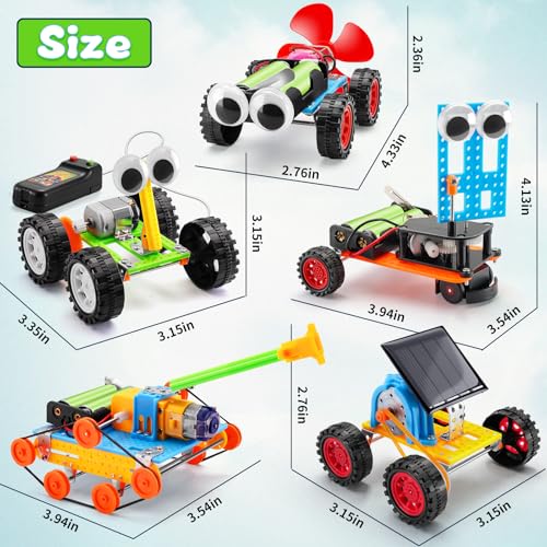 Yutin 10 in 1 STEM Kits for Kids, Wood Craft Robot Building Kit for Boys Age 8-10 8-12, DIY Science Building Projects for 8, 3D Wooden Puzzles, STEM Science Crafts for Girls Age 8 9 10 11 12 14