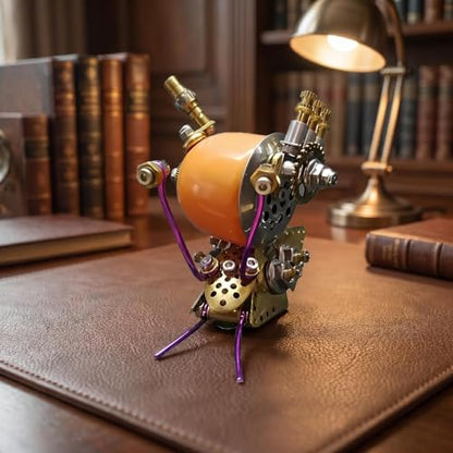 Steampunk Snail 3D Metal Puzzle Mechanical Kits 140+ Pcs DIY Assembly Model 3-Star Difficulty STEM Premium Desktop Decor Christmas & Birthday Gift for Teens Men Adults (Snail-O) - style: Snail-O