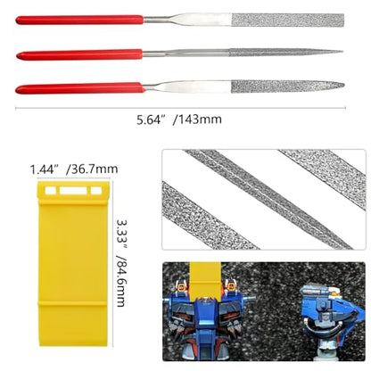 24PCS Modeler Basic Tools Craft Set Gundam Model Tools Kit with Plastic Box for Model Assemble Car Model Building Repairing and Fixing DIY Craft Kit