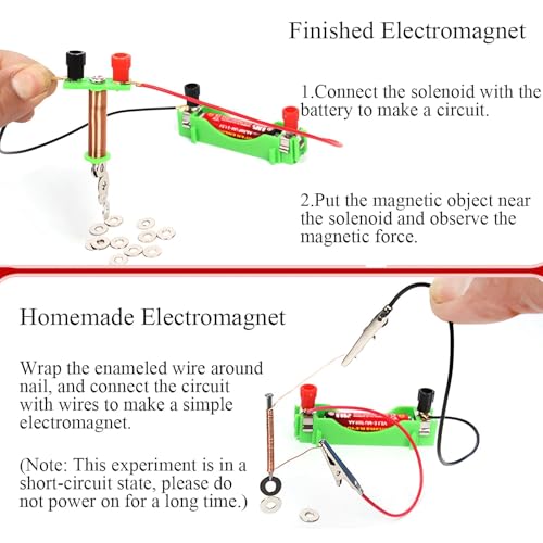 Magnetic Science Kit Physics Electromagnet Experiment Lab Magnets for Kids