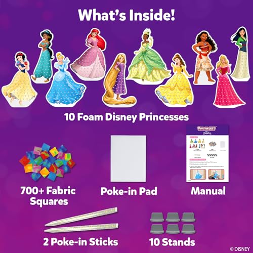 Skillmatics Poke-in Art – Disney Princesses, Wood Craft Kit, Gift for Kids - style: 3. Disney Princess