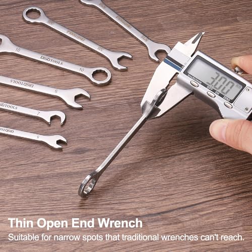 HARFINGTON 13/64" Thin Combination Wrench Stainless Steel Spanner - size: 13/64"