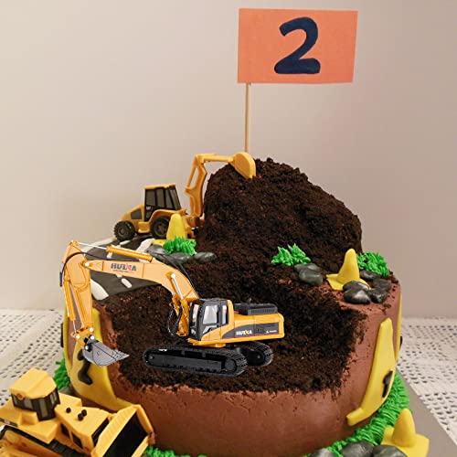 Gemini&Genius Construction Vehicle Toys Timber Grab Excavator Toy for Kids