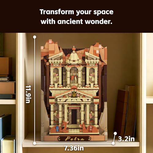 JAKI Petra Architecture Building Set for Adults, Ancient Landmark Model Kit
