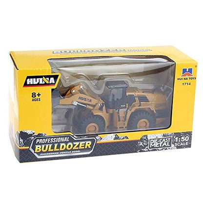 Ailejia 1/50 Scale Diecast Articulated Mechanical Loader Bulldozer Alloy Models Construction Vehicle Model Engineering Car Toy Mechanical Loader Boy Gift - color: Mechanical