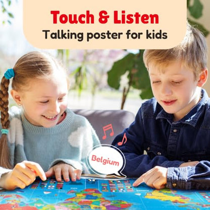 BEST LEARNING i-Poster My World - Interactive Talking World Map for Kids - style: World Map