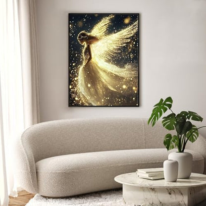 Okarina Diamond Art Kits for Adults & Beginners, Angel Diamond Painting Kit - color: HMDPUS-25413