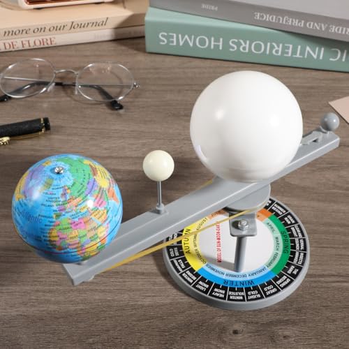 ERINGOGO Astronomical Teaching Tool Motorized Systems Sun Models Science Astronomy Demo Sun Earth Moon Orbital Model System Kit Puzzle Plastic Child Lunar