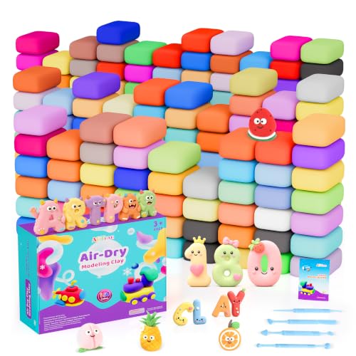 ARTPAR Air Dry Clay 180 Colors,Modeling Clay for Kids,DIY Art & Crafts Kit - color: 180 colors