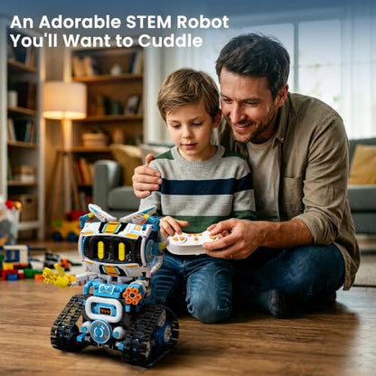 5-in-1 STEM Robotics Kit, APP & Remote Control Robot Building Kit