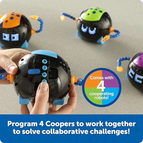 Learning Resources Cooper the STEM Robot Classroom Pack - Rechargeable - style: Cooper Classroom Set