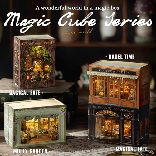 Flever Dollhouse Miniature DIY House Kit Creative Room with Furniture for Romantic Valentine's Gift (Bagel Time) - color: Bagel Time