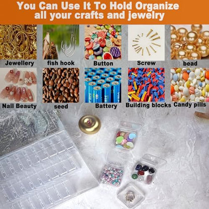 31-Piece Clear Inner Box Organizer for Hardware - color: Clear