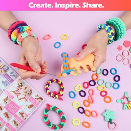 IQBOX Bracelet Making Kit Arts and Crafts for Kids Ages 8-12 - color: purple-bracelet making kit