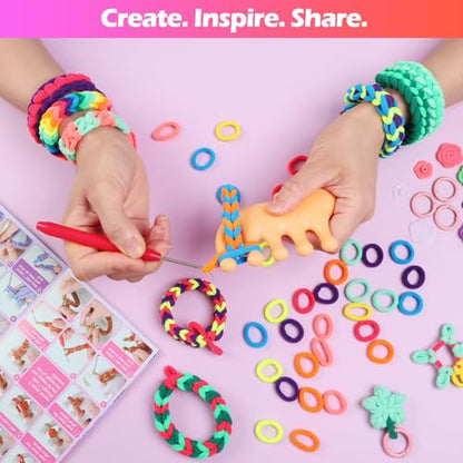 IQBOX Bracelet Making Kit Arts and Crafts for Kids Ages 8-12 - color: purple-bracelet making kit