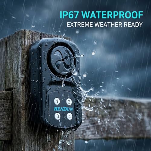 Hendun Pool Gate Alarm Outdoor with Remote, 140Db Waterproof Ip67, 2 Pack - color: 2 pack