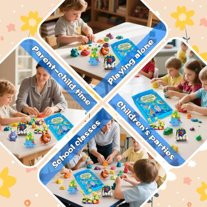 ifergoo Air Dry Clay, 36 Colors Magic Foam DIY Molding Clay for Slime - color: 36 Colors