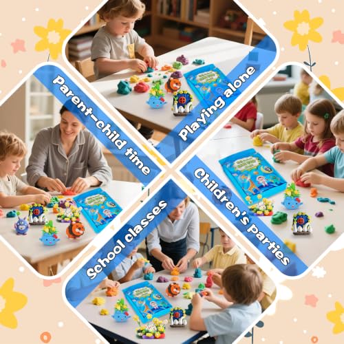 ifergoo Air Dry Clay, 36 Colors Magic Foam DIY Molding Clay for Slime - color: 36 Colors