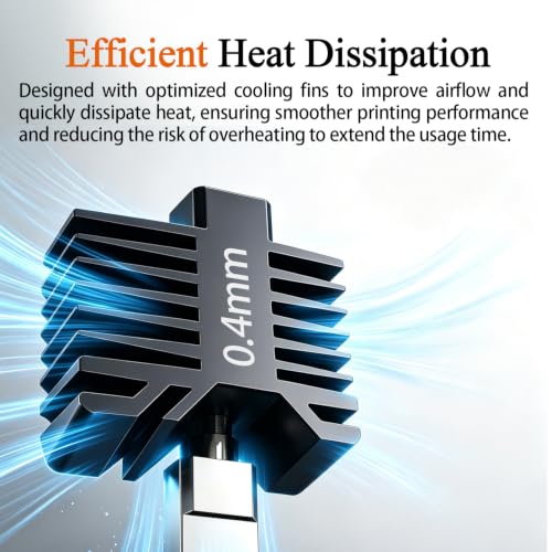 Upgraded 0.4MM P1S/P1P Hotend Hot End Full Assembly Print Head Leak-Proof - style: 3