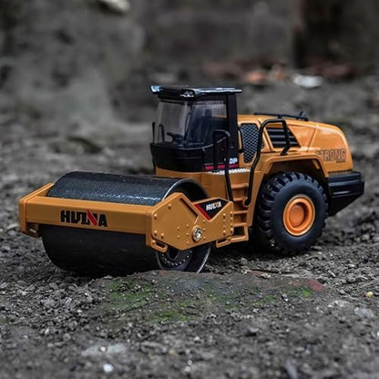 Gemini&Genius Rigid Road Roller, Steamroller Construction Site Vehicle Toys - color: 1:60 Road Roller
