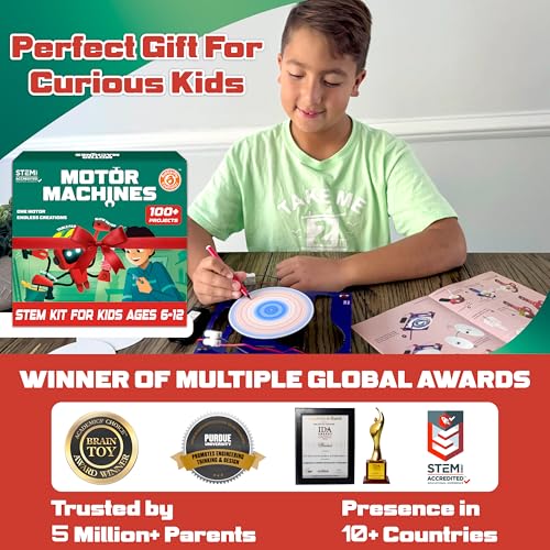 Butterfly EduFields 100+STEM Robotics Gift Kits for Ages 6-10-13 Boys Girls - style: 100+ Motor Machines Kit