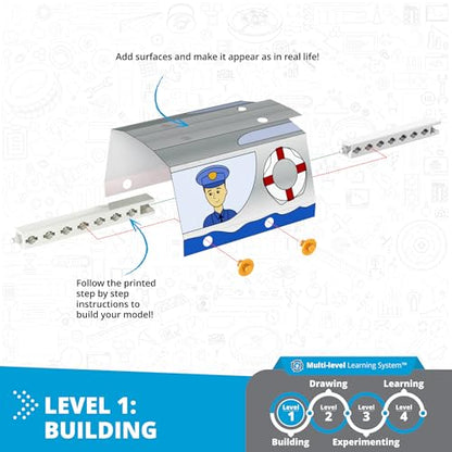 Engino STEAM Labs, How Buoyancy Works, STEAM Toys for Ages 8+, Construction Kit, STEM Project for Girls & Boys, Learning & Education Toys, Experiment & Art Activities (4 Models) - style: How buoyancy works?