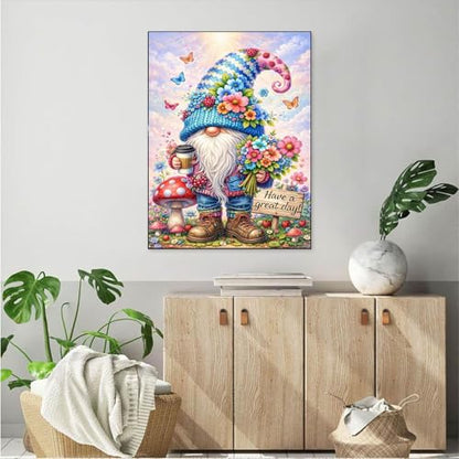 ajepon Gnome Diamond Art Kits for Adults 12X16 inch - color: G9719