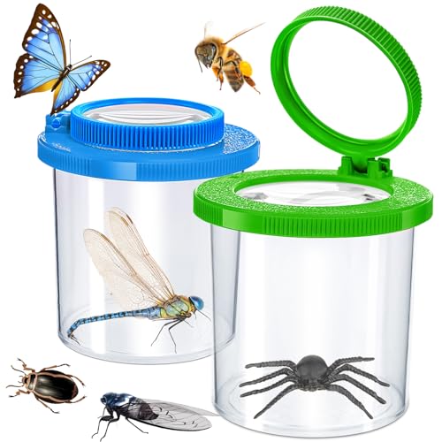 Insects Viewer for Kids, 2PCS Magnifying Insect Box Catcher Kit - style: InsertBug2Pcs