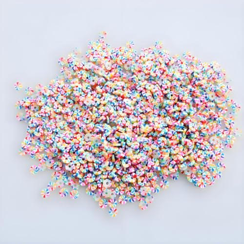 Luvhua 6mm Rainbow Polymer Clay Heishi Beads - 1150Pcs Bulk Flat Discs for Adult DIY Jewelry Making, Stackable Bracelets, Necklaces & Anklets