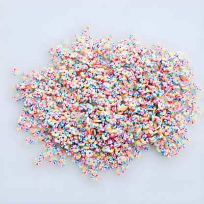 Luvhua 6mm Rainbow Polymer Clay Heishi Beads - 1150Pcs Bulk Flat Discs for Adult DIY Jewelry Making, Stackable Bracelets, Necklaces & Anklets