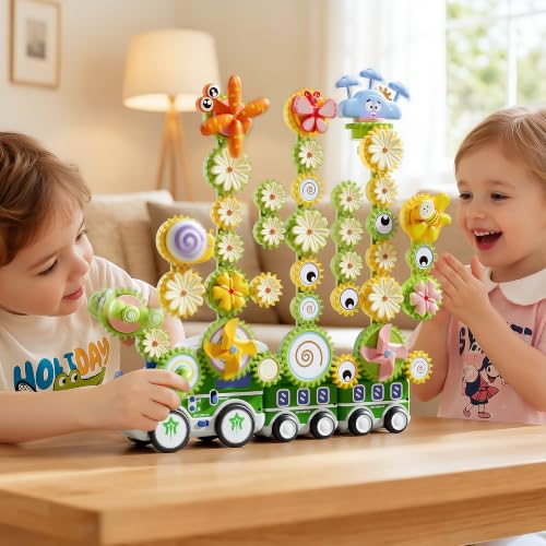 4 in 1 STEM Gear Toys for Kids Ages 3+, Educational Building Blocks, 87Pcs - size: 87 PCS