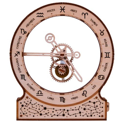 Wood Trick Zodiac Clock 3D Wooden Puzzles for Adults to Build - color: Zodiac Kinetic Clock