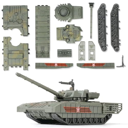 SEBUNAS 1/72 Scale T14 Military Tank Quick Build Model Russia Vehicle - color: 2.t14