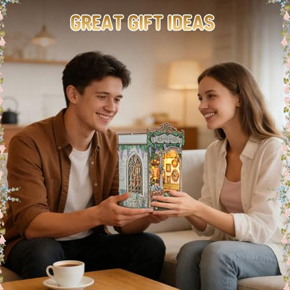 Monet's Studio Book Nook Kit, DIY Miniature House Kit with LED Light - color: Monet's Studio