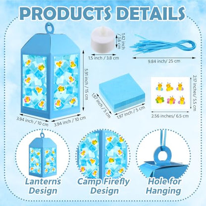 Simgoing 12 Sets Firefly Crafts Camping Vbs Firefly Tissue Paper Craft Kit - style: Firefly