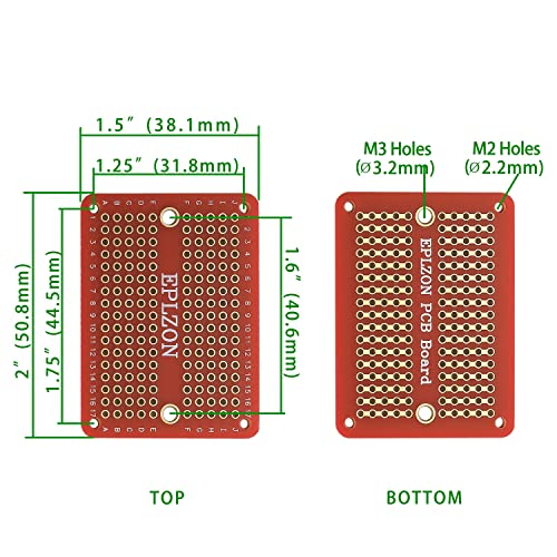 Solderable Breadboard PCB Board Gold-Plated Solder Breadboard for DIY Electronics Projects Apply to Arduino Soldering Projects 3.5"x2.05" (5 Pack + 2 Mini Board,red) - color: Red