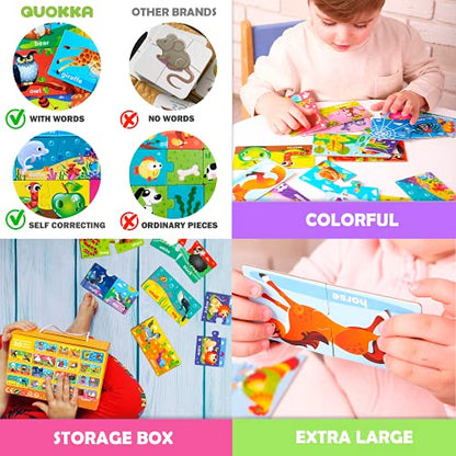5X Megaset Puzzles for Toddlers 3-5 - Matching Games for Kids Ages 2-4 - color: Matching Games Abc